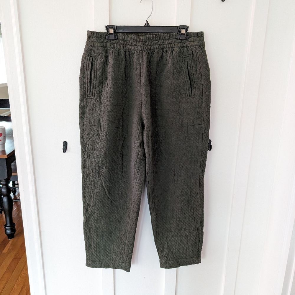Madewell Pull-On High-Rise Tapered Pants in Diamond Jacquard - Picture 5 of 11